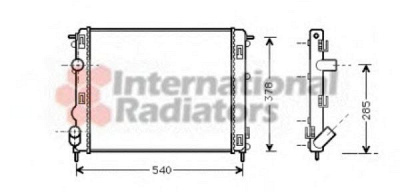 VAN WEZEL 43002270 -  Радиатор, охлаждение двигателя